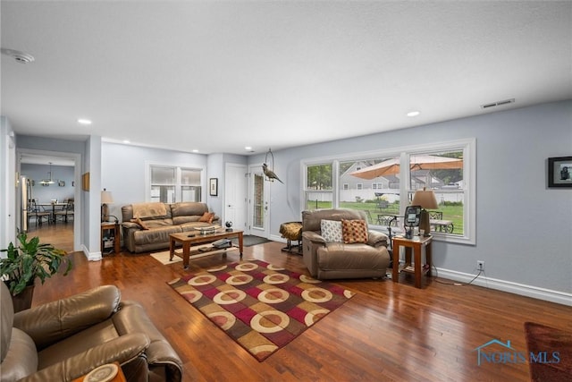 3605 W Laskey Rd, Toledo, OH 43623 - living area featuring wood finished floors and recessed lighting