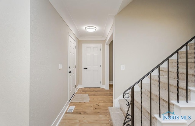 4308 Willis Blvd, Toledo, OH 43623 - doorway featuring hardwood / wood-style floors and stairs