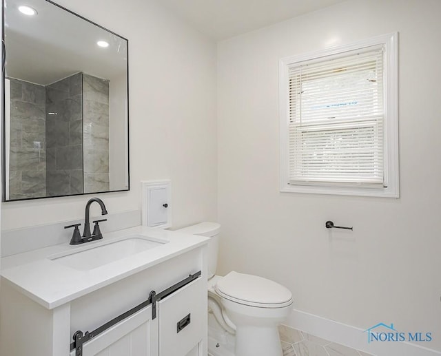 4308 Willis Blvd, Toledo, OH 43623 - bathroom featuring vanity and recessed lighting