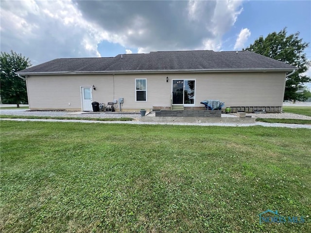 410 Spring St, Upper Sandusky, OH 43351 - back of house with a patio and a yard