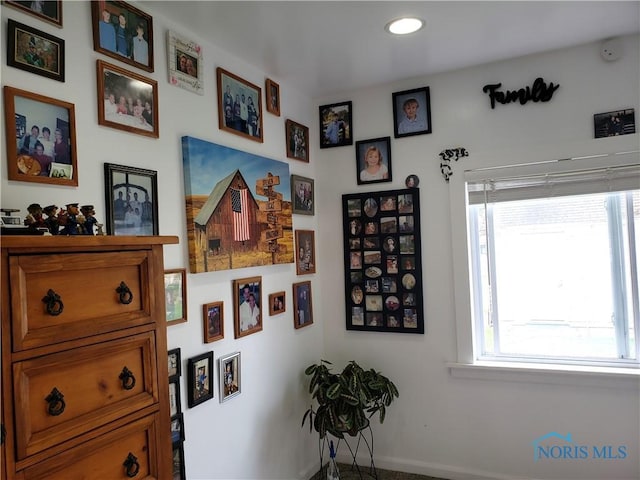 254 Fremont St, Elmore, OH 43416 - hall with healthy amount of natural light and recessed lighting