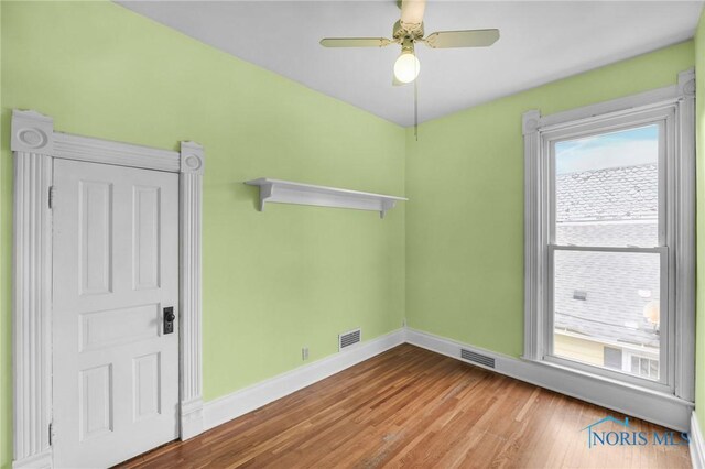 2008 N Main St, Findlay, OH 45840 - unfurnished room featuring wood finished floors and ceiling fan