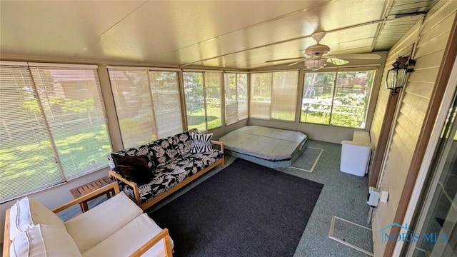 2359 Cheshire Woods Rd, Toledo, OH 43617 - sunroom with a ceiling fan