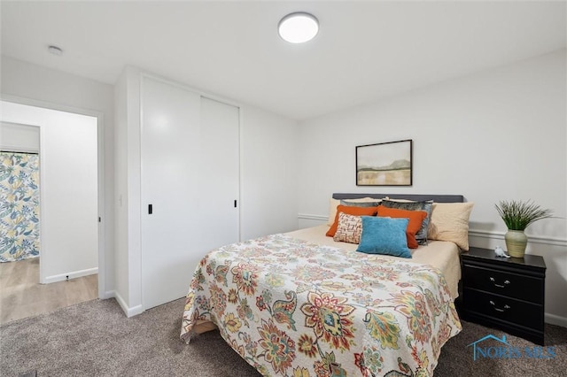 3129 Elmview Dr, Toledo, OH 43613 - carpeted bedroom featuring a closet and baseboards