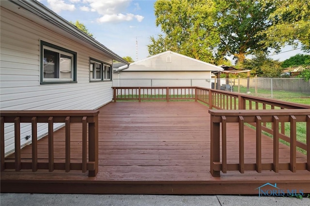 3129 Elmview Dr, Toledo, OH 43613 - view of wooden deck