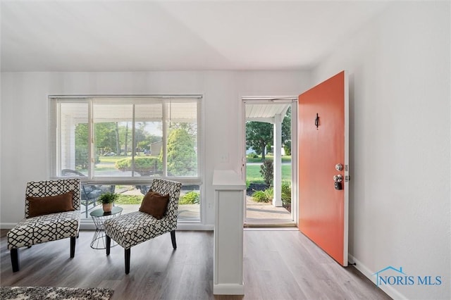 3129 Elmview Dr, Toledo, OH 43613 - sitting room featuring wood finished floors and baseboards