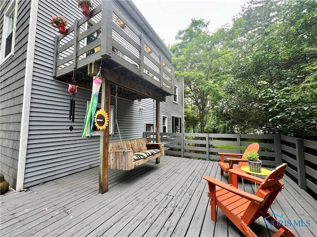 12262 Monclova Rd, Swanton, OH 43558 - view of wooden deck