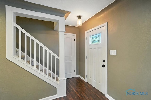 2838 Secor Rd, Toledo, OH 43606 - foyer featuring wood finished floors and stairway
