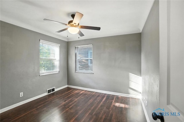 2838 Secor Rd, Toledo, OH 43606 - spare room with wood finished floors and a ceiling fan