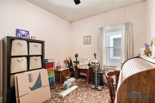 3867 Almeda Dr, Toledo, OH 43612 - carpeted bedroom featuring a ceiling fan
