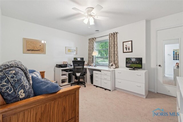 3468 Hughes Blvd, Toledo, OH 43606 - office space with ceiling fan and light colored carpet