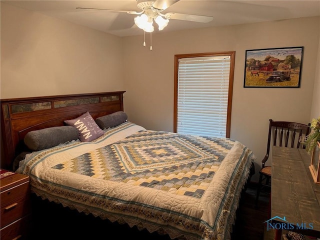 110 Town Line Rd, Bryan, OH 43506 - bedroom featuring ceiling fan