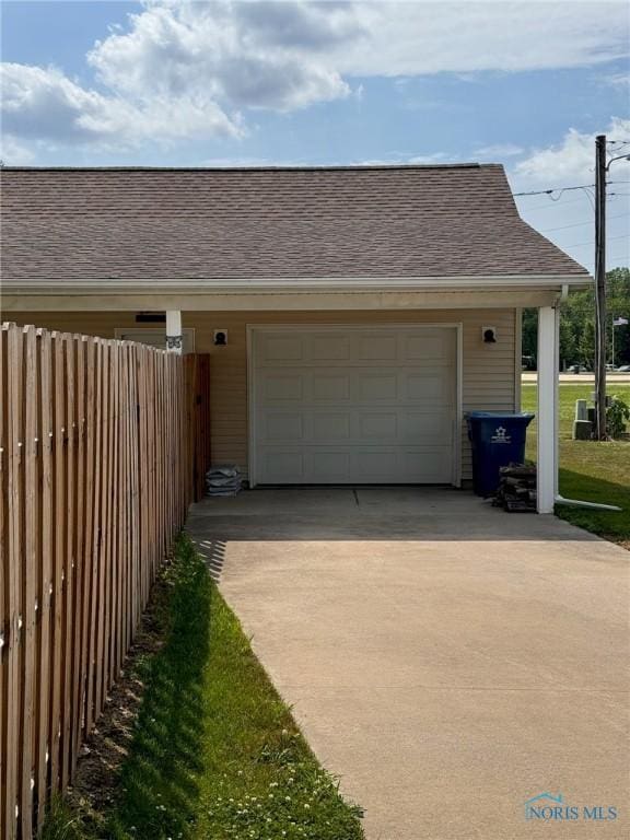110 Town Line Rd, Bryan, OH 43506 - garage featuring concrete driveway