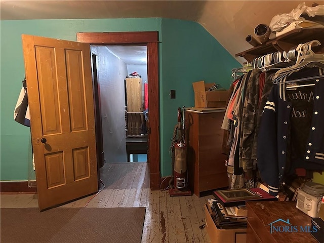 11080 Rd 21, Antwerp, OH 45813 - spacious closet with hardwood / wood-style floors and lofted ceiling