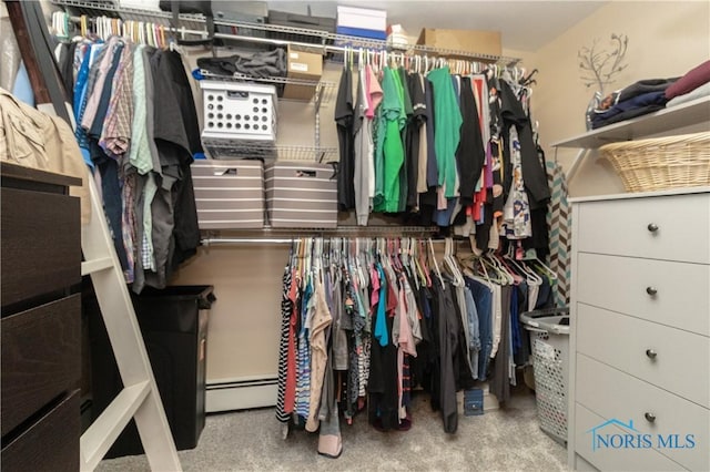 8411 Larch Rd, Toledo, OH 43617 - walk in closet with a baseboard radiator