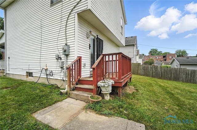 1939 Macomber St, Toledo, OH 43606 - view of side of home featuring a deck