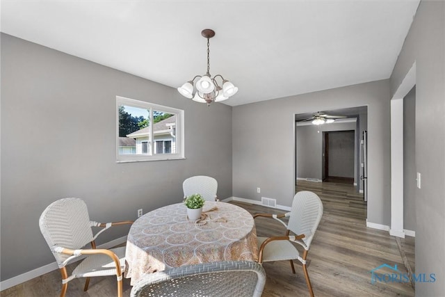 5201 Arbor Way, Sylvania, OH 43560 - dining space with a chandelier and wood finished floors