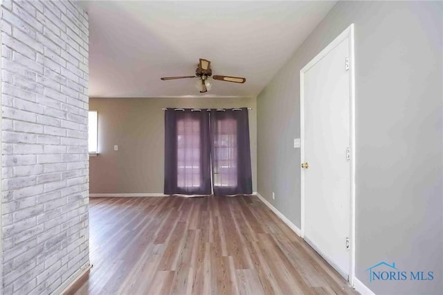601 Edith Ave, Findlay, OH 45840 - spare room with wood finished floors and ceiling fan