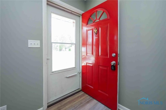 601 Edith Ave, Findlay, OH 45840 - foyer entrance with plenty of natural light and light wood-type flooring