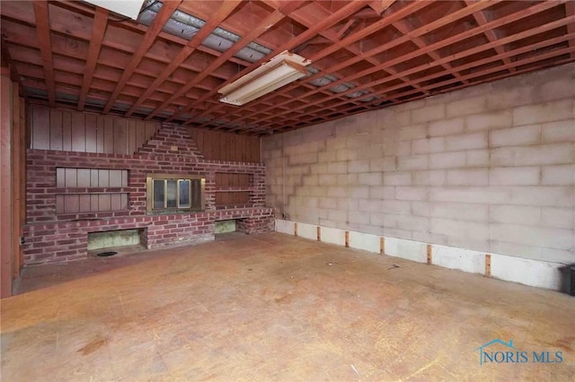 601 Edith Ave, Findlay, OH 45840 - below grade area featuring concrete block wall