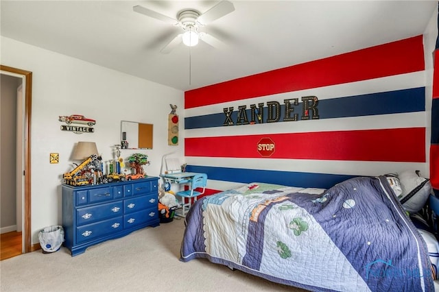 2838 Long View Dr, Maumee, OH 43537 - carpeted bedroom with a ceiling fan