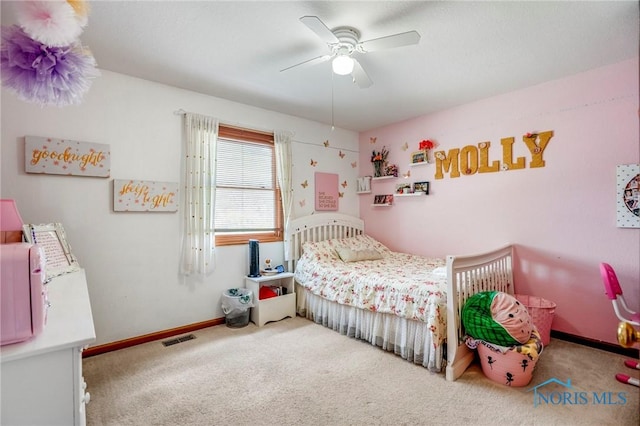 2838 Long View Dr, Maumee, OH 43537 - bedroom featuring carpet flooring and ceiling fan