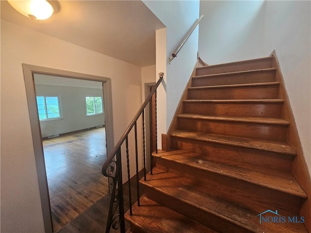 2916 Upton Ave, Toledo, OH 43606 - stairs featuring wood finished floors