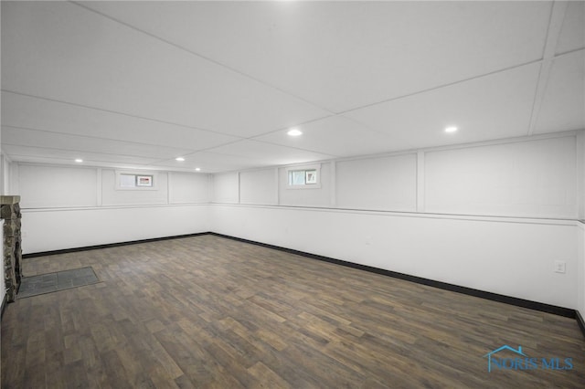 1421 Hurd Ave, Findlay, OH 45840 - basement featuring wood finished floors and recessed lighting
