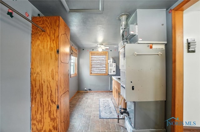719 S Shannon St, Van Wert, OH 45891 - utility room featuring heating unit