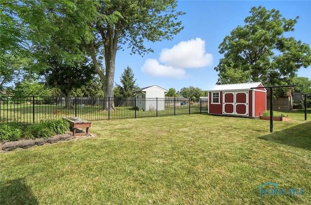 719 S Shannon St, Van Wert, OH 45891 - fenced backyard with a storage shed