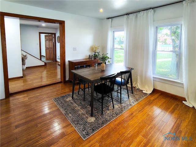 15740 Hill Rd, Defiance, OH 43512 - dining space with wood-type flooring and recessed lighting