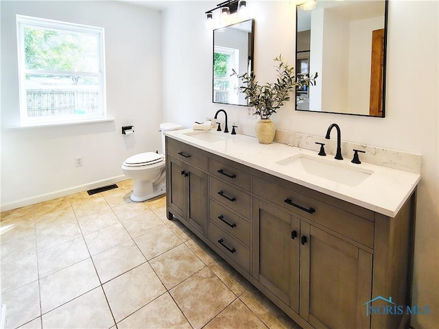 15740 Hill Rd, Defiance, OH 43512 - bathroom featuring double vanity and tile patterned flooring