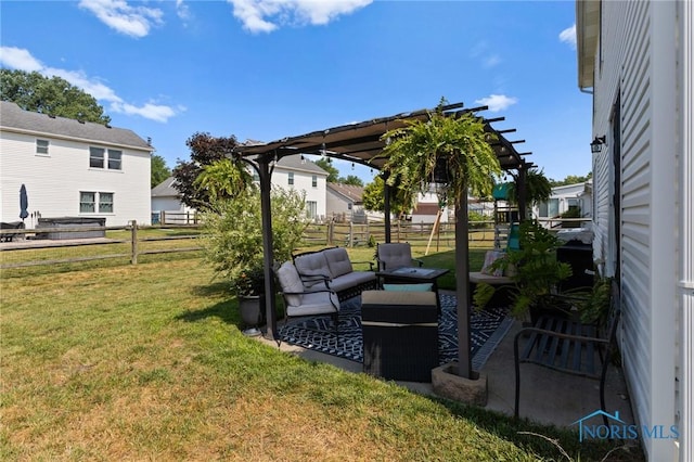 606 Niagara Ave, Holland, OH 43528 - fenced backyard with outdoor lounge area