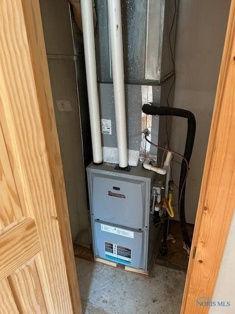 203 S Main, Hicksville, OH 43526 - utility room with heating unit