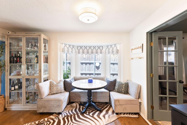6109 Elkhart Ave, Lubbock, TX 79424 - living area featuring wood finished floors, plenty of natural light, and a textured ceiling