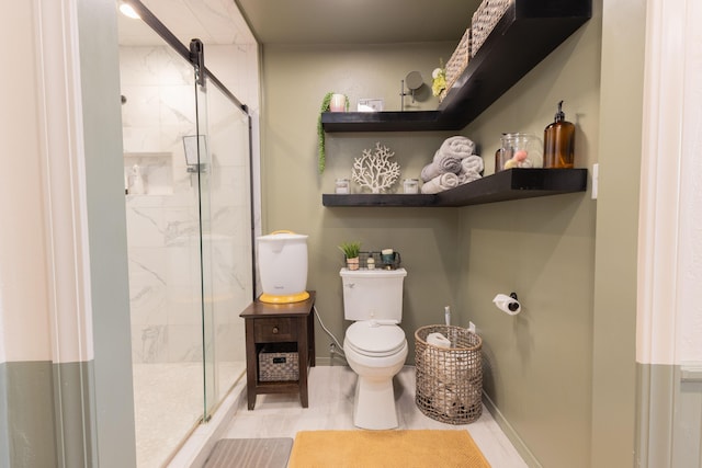 6109 Elkhart Ave, Lubbock, TX 79424 - bathroom featuring a stall shower and toilet