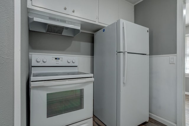 kitchen featuring white appliances