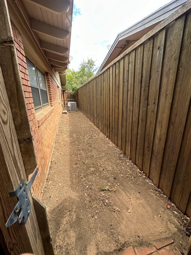 view of home's exterior featuring central AC