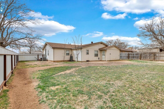 4802 54th St, Lubbock, TX 79414 - back of house with central AC unit and a patio area