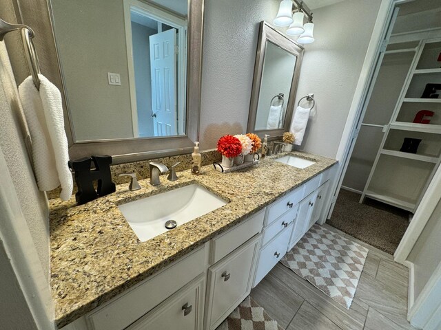 bathroom with vanity