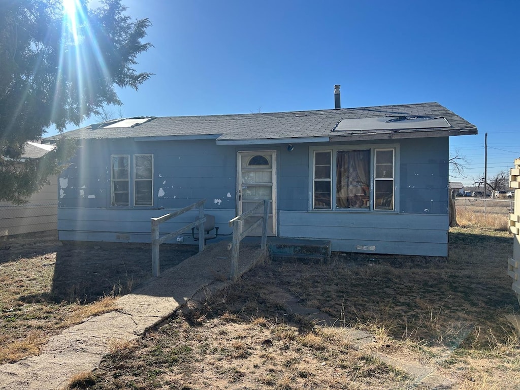 view of front of home