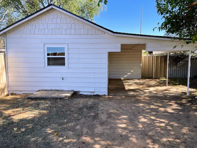 view of property exterior