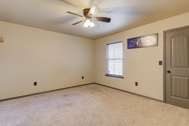 6208 21st St, Lubbock, TX 79407 - unfurnished room with carpet, baseboards, and ceiling fan
