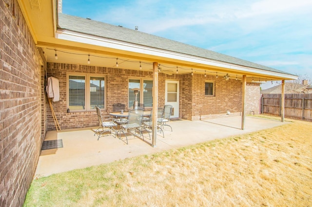 back of house featuring a patio