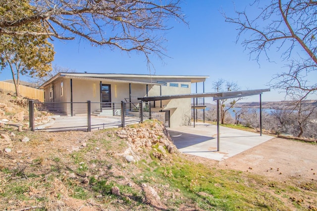 rear view of property with a patio