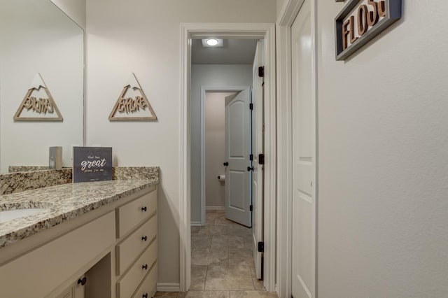 bathroom featuring vanity