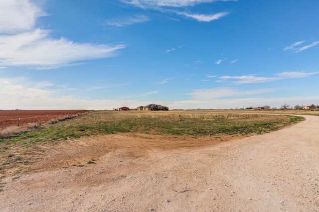 view of road featuring a rural view