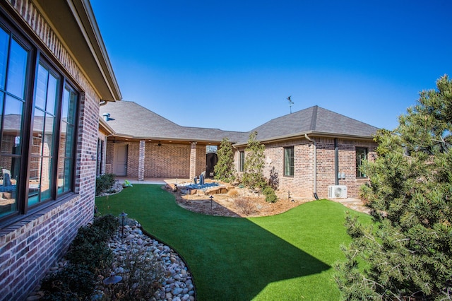 view of yard with a patio area