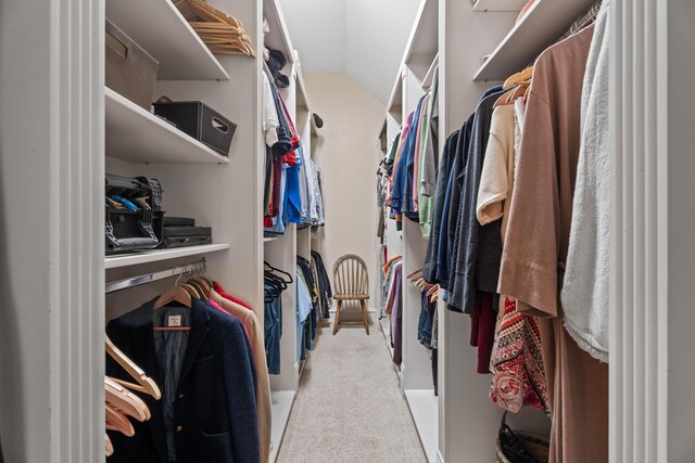 5401 County Rd 1420, Lubbock, TX 79407 - spacious closet with carpet flooring and vaulted ceiling