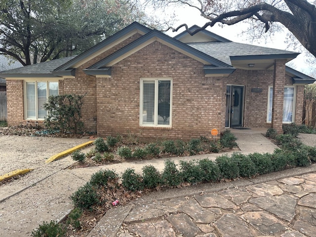 view of front of house with a patio area